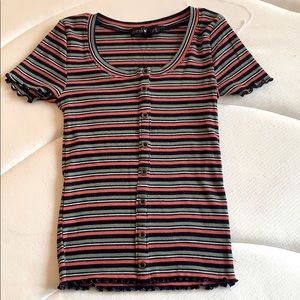 derek heart colorful shirt